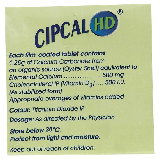 cipcal hd tablet 15's
